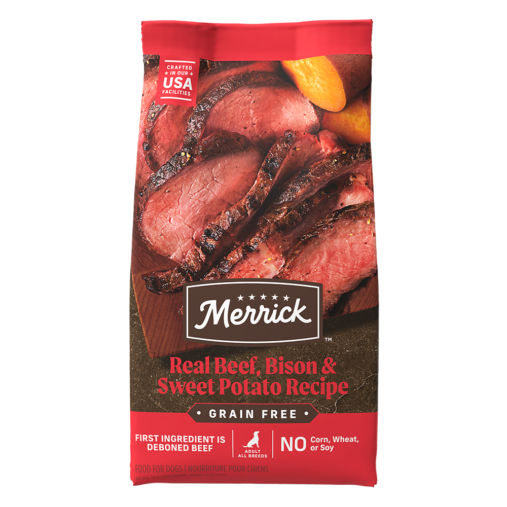 Grain Free Real Beef and Bison Dry Dog Food Merrick Pet Care