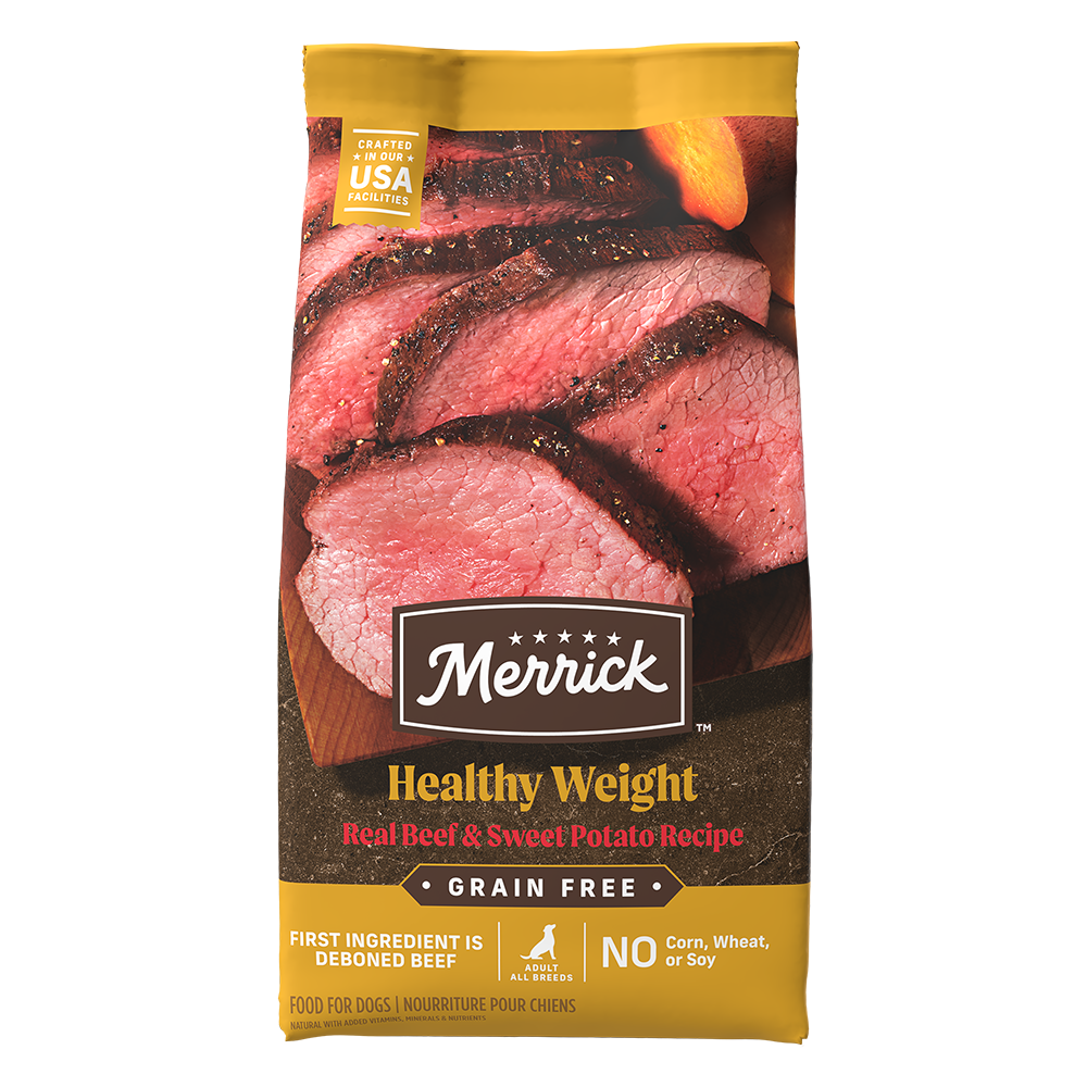 Merrick weight management dog food clearance