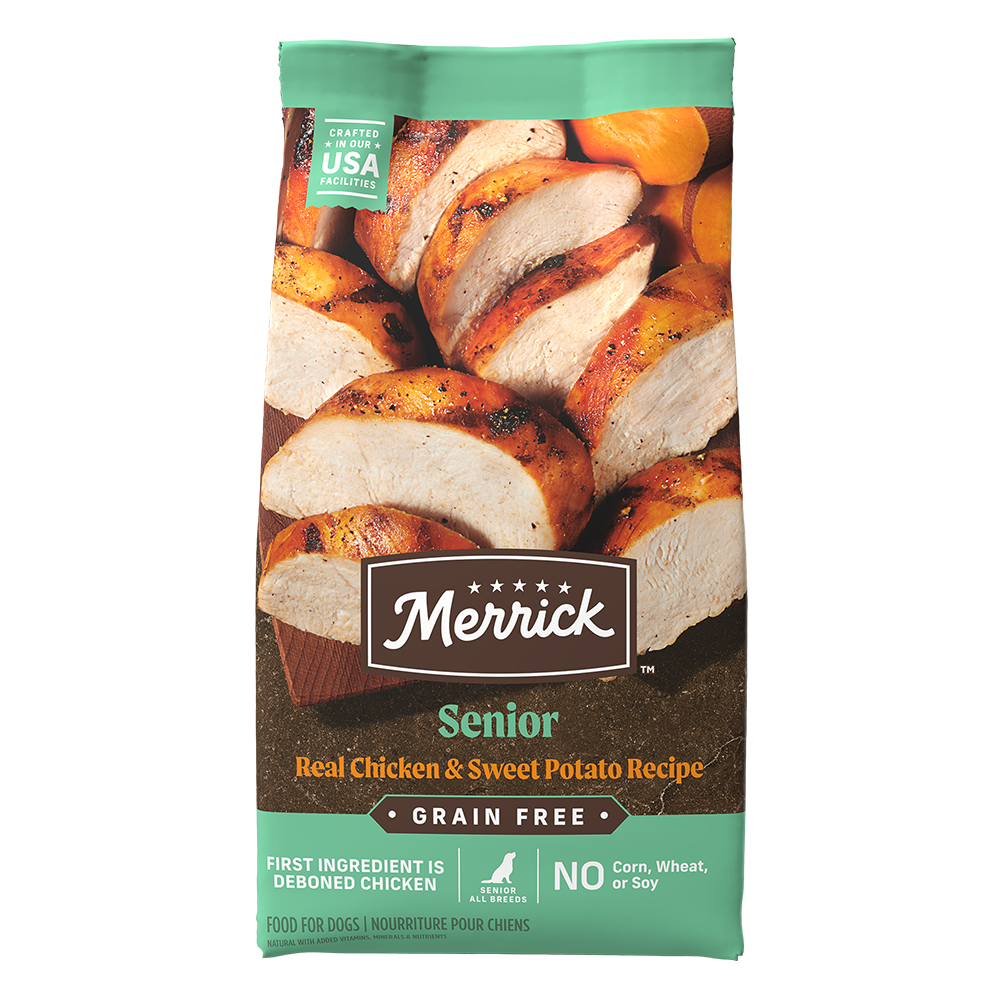 Grain Free Real Chicken Senior Dry Dog Food Merrick Pet Care