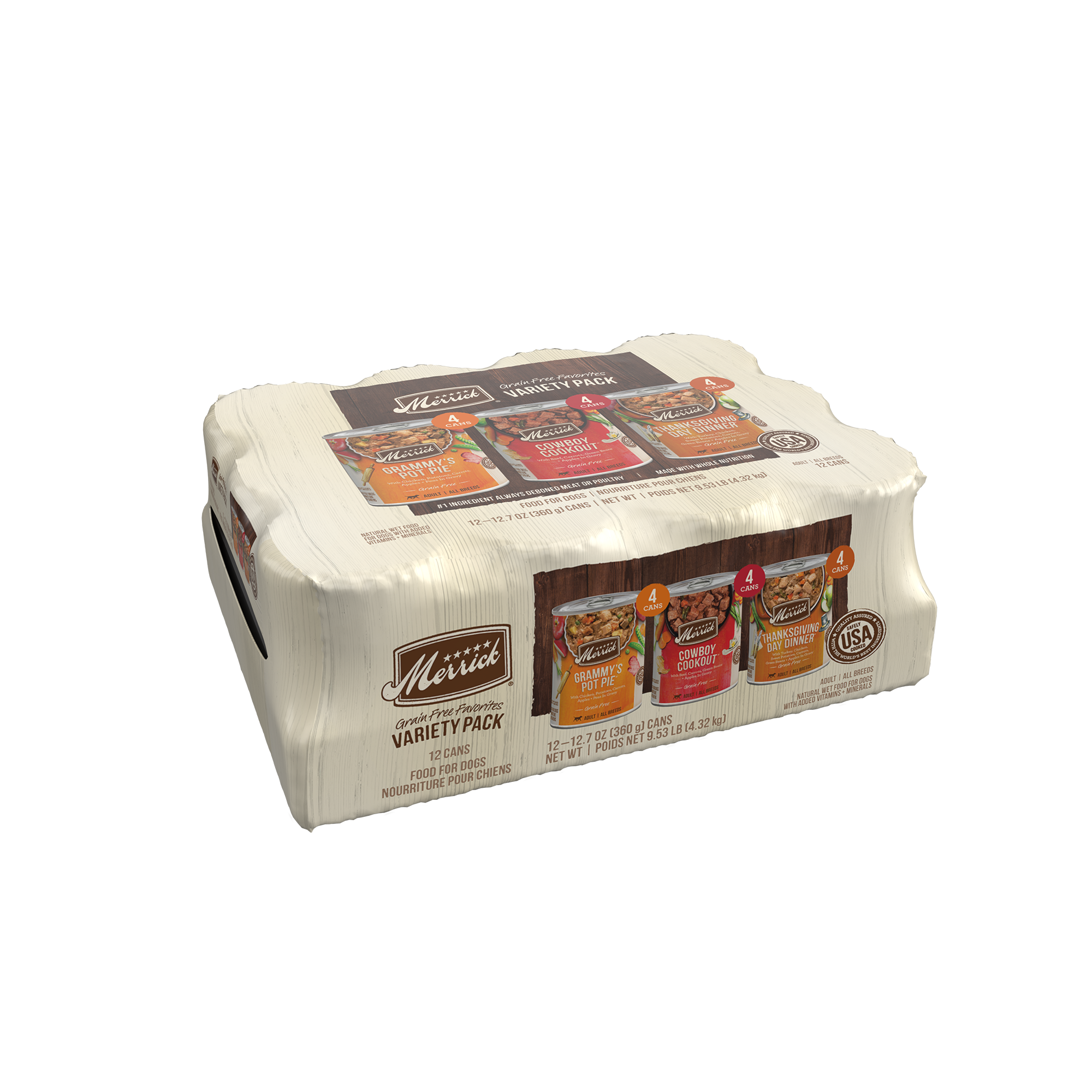 Merrick Grain-Free Favorites Wet Dog Food Variety Pack