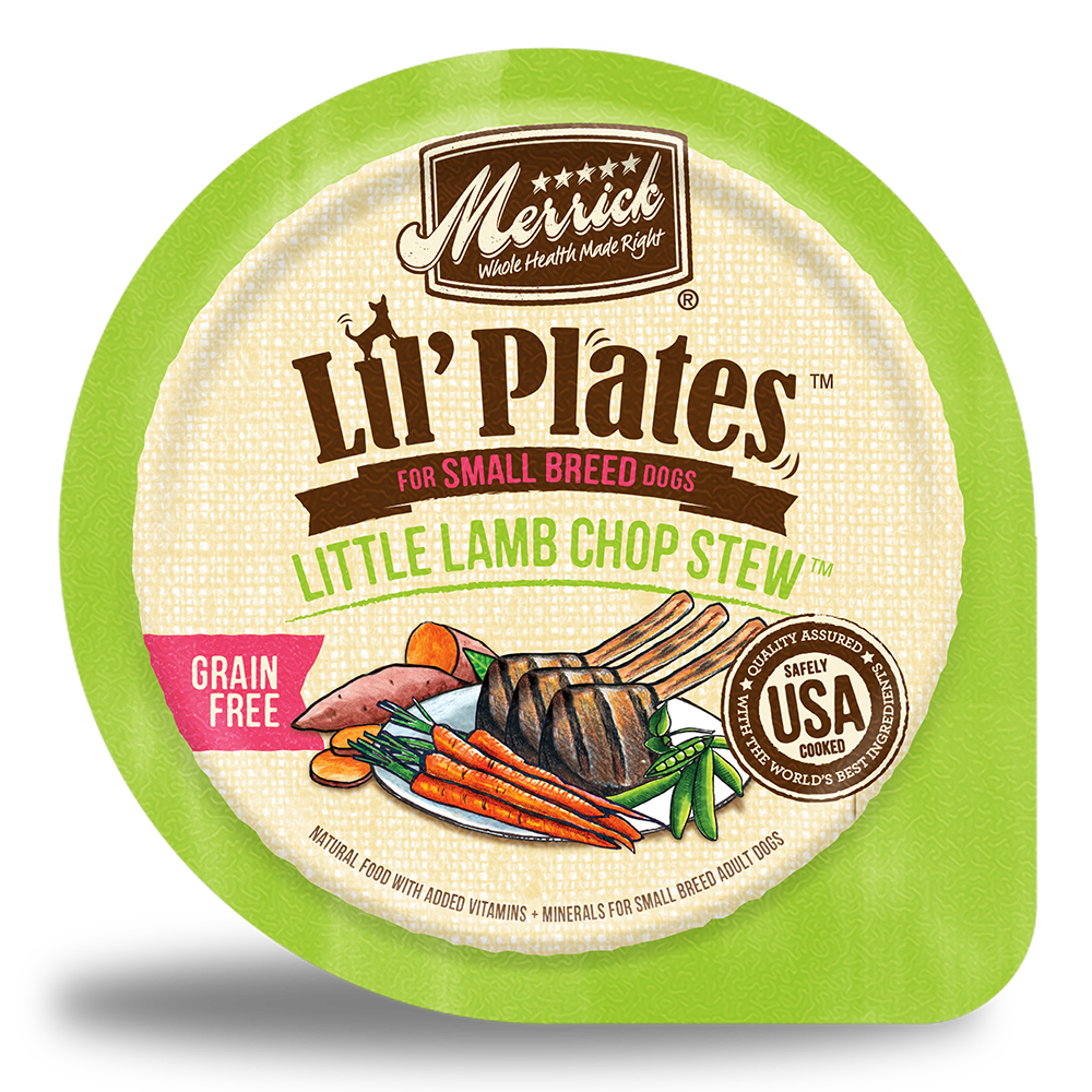 Lil Plates Small Breed Lamb Stew Wet Dog Food Merrick Pet Care