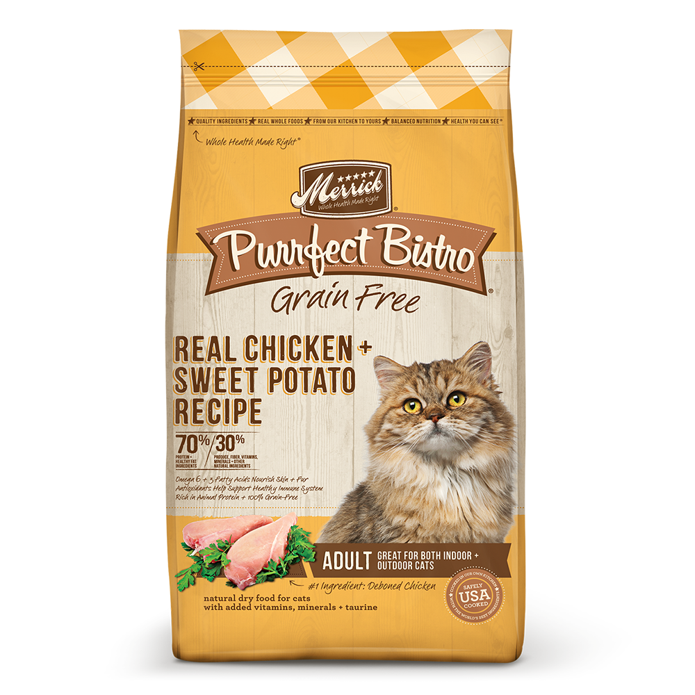 Purrfect Bistro Chicken Sweet Potato Dry Cat Food Merrick Pet Care