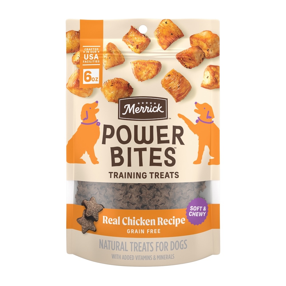 Merrick Power Bites Grain Free Chicken Recipe Dog Treats Merrick Power Bites Grain Free Chicken Recipe Dog Treats