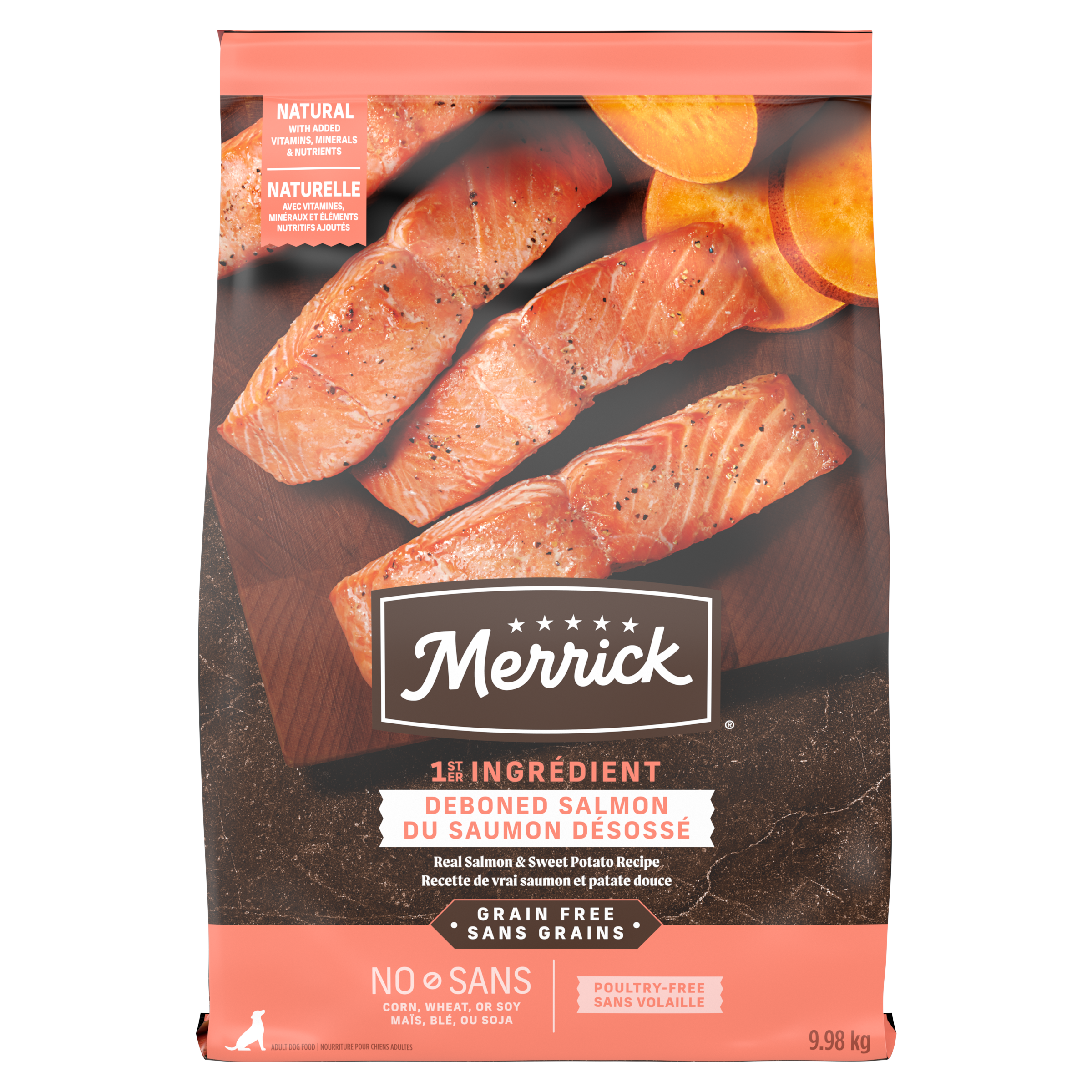 Grain Free Real Salmon & Sweet Potato Dry Dog Food | Merrick Pet Care