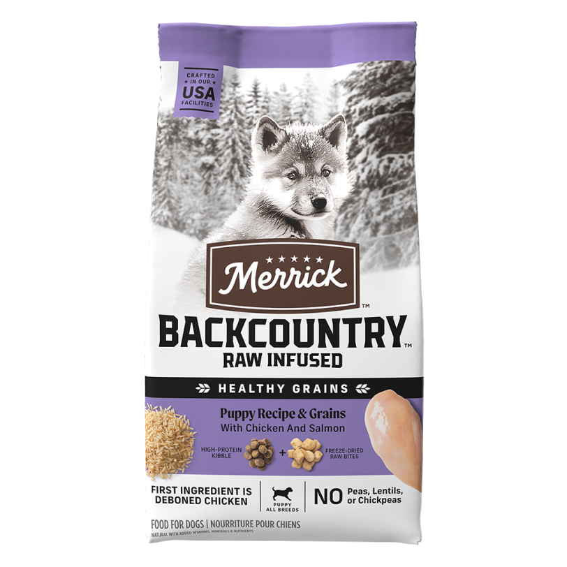 Healthy Grains Freeze Dried Raw Coated Puppy Food Merrick Pet Care