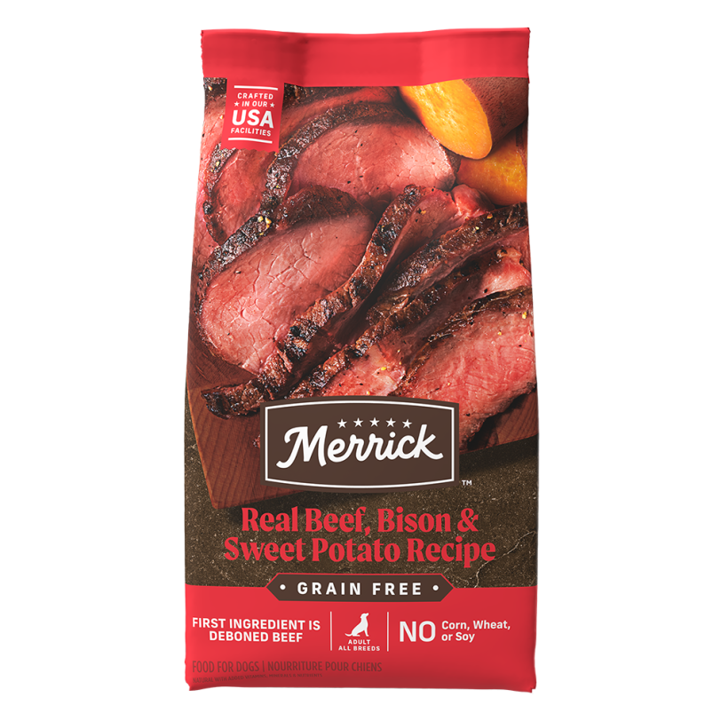 Merrick Beef Bison Sweet Potato Grain free Dry Dog Food