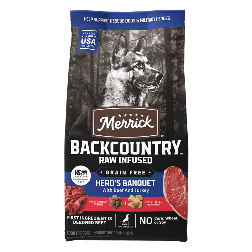 Backcountry Raw Great Plains Red Grain Free Dog Food Merrick Pet Care
