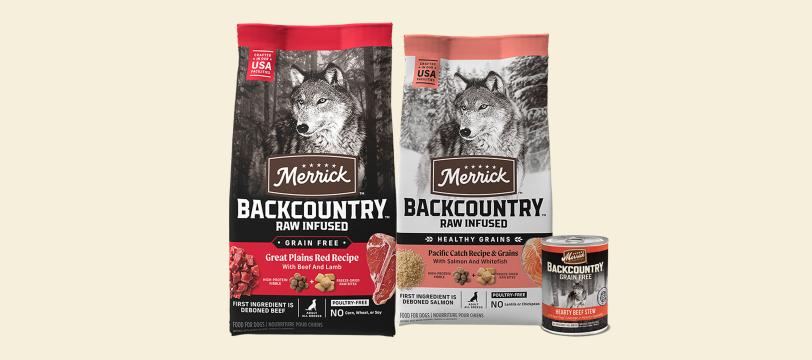 Backcountry Freeze Dried Raw High Protein Dog Food Merrick Pet Care