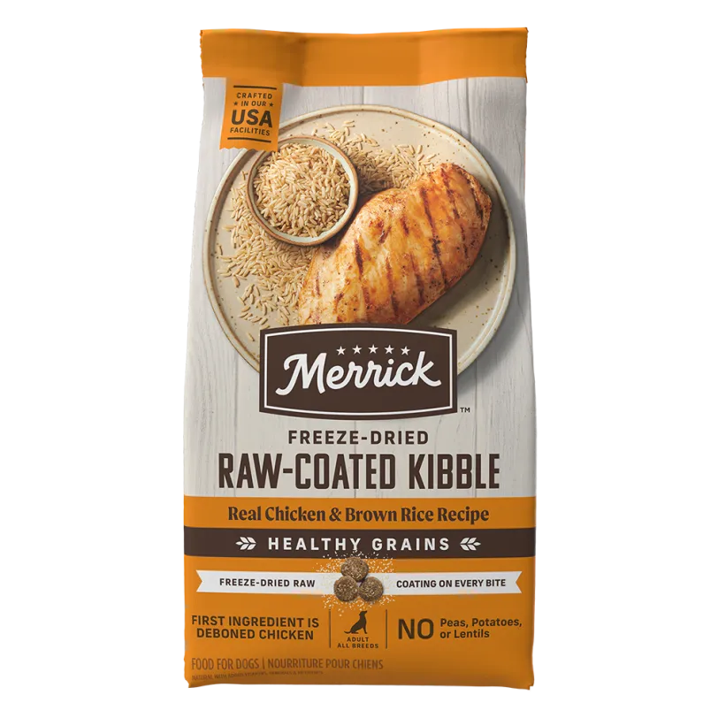 Healthy Grains Freeze-dried Raw-coated Kibble Real Chicken + Brown Rice Recipe