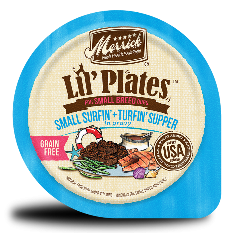 MER Lil Plates GF Cups Small Surfin Turfin Supper in Gravy lg
