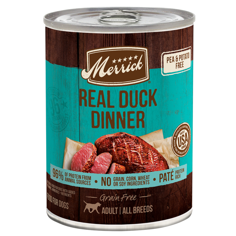 Merrick Grain-Free Real Duck Dinner Canned Dog Food Merrick Grain-Free Real Duck Dinner Canned Dog Food