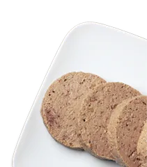 Merrick Pate Dog Food on a plate