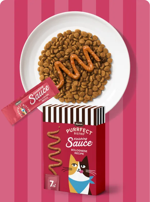 Merrick Purrfect Bistro Bolognese recipe Finishing Sauce package and product