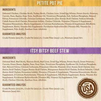 Lil&#039; Plates Dinner Duo Variety Pack - Itsy Bitsy Beef Stew + Petite Pot Pie
