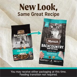 Backcountry Freeze Dried Raw Game Bird Dog Food Merrick Pet Care