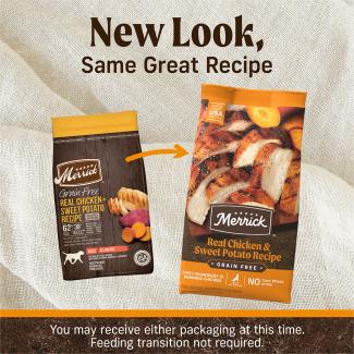 Merrick grain free dry dog food real chicken & sweet potato 2025