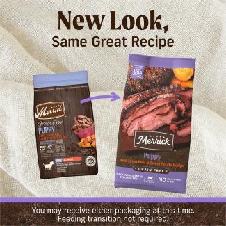 Merrick beef and sweet potato puppy deals