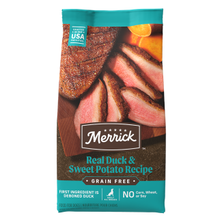 Merrick Grain-Free Real Duck + Sweet Potato Recipe Dry Dog Food Merrick Grain-Free Real Duck + Sweet Potato Recipe Dry Dog Food