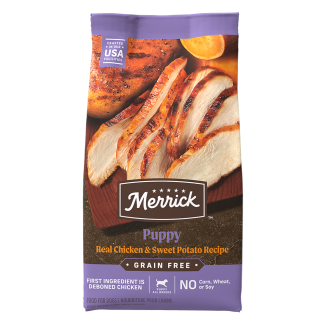mer gf puppy real chicken sweet potato front lg