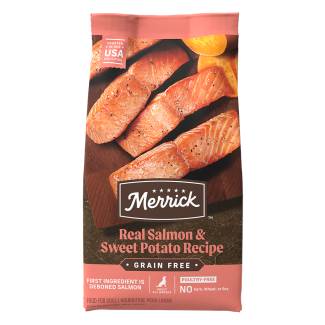 Merrick Grain-Free Real Salmon + Sweet Potato Recipe Dry Dog Food Merrick Grain-Free Real Salmon + Sweet Potato Recipe Dry Dog Food