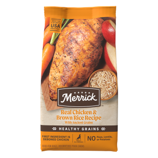 Healthy Grains Chicken Brown Rice Dry Dog Food Merrick Pet Care