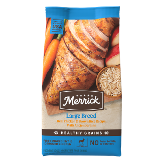 Merrick dog food large breed puppy discount