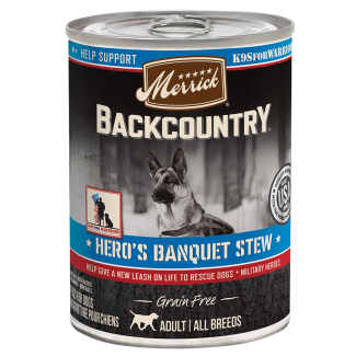 Backcountry Grain Free Hero&#039;s Banquet Stew - Front of can