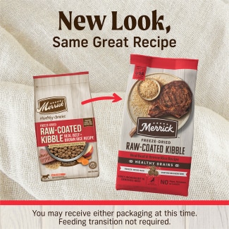 Healthy Grains Freeze Dried Beef Kibble Dog Food Merrick Pet Care