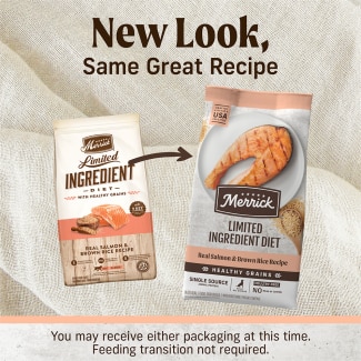 Limited Ingredient Diet Real Salmon & Brown Rice Recipe - Transition Image