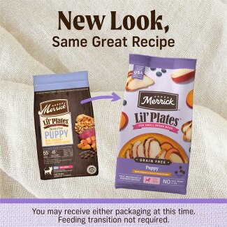 Merrick small breed puppy food outlet