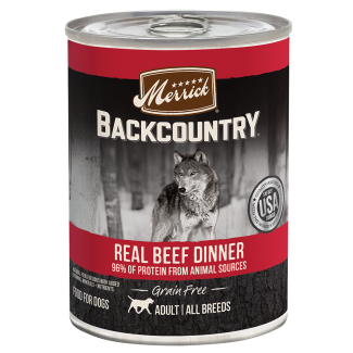 Backcountry Grain Free Real Beef Wet Dog Food Merrick Pet Care