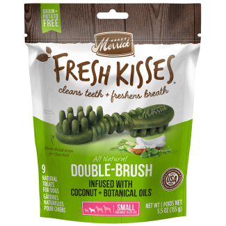 Fresh Kisses Infused With Coconut Oil + Botanical Oils - For Small Dogs (15-25 Lbs) Dog Dental Chews