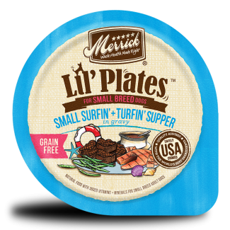 MER Lil Plates GF Cups Small Surfin Turfin Supper in Gravy lg