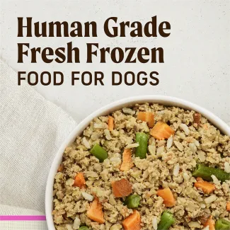 Human grade fresh frozen food for dogs