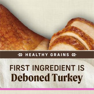 healthy grains, first ingredient is deboned turkey