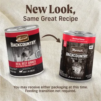 Backcountry Grain Free Real Beef Wet Dog Food | Merrick Pet Care