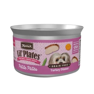 Merrick Lil Plates Petite Pates Grain free Turkey Dinner package.