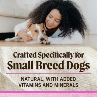Crafted Specifically for Small Breed Dogs. Natural, with added Vitamins and Minerals. 