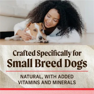 Crafted Specifically for Small Breed  Dogs. Natural, with added Vitamins and Minerals. 