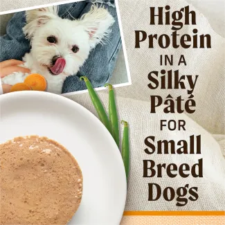 High Protein in a Silky Pate for Small Breed Dogs.