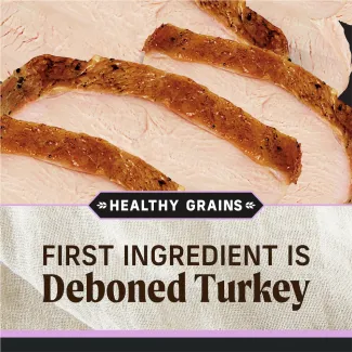 Grain Free. First ingredient is deboned turkey. 