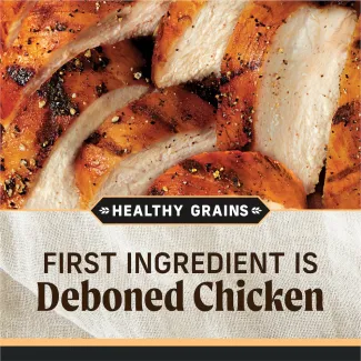 Grain Free. First ingredient is deboned chicken. 