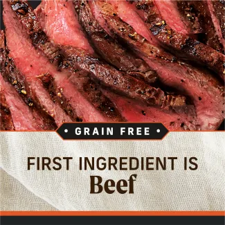 Grain Free. First ingredient is beef. 