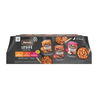 Merrick Slow Cooked BBQ Grain Free Wet Dog Food variety pack