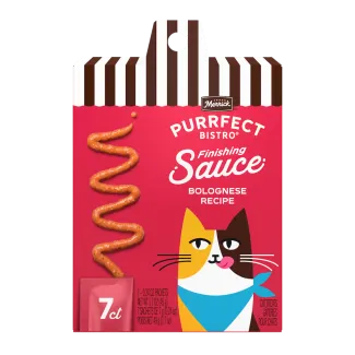 Merrick Purrfect Bistro Finishing Sauce Bolognese Recipe package.
