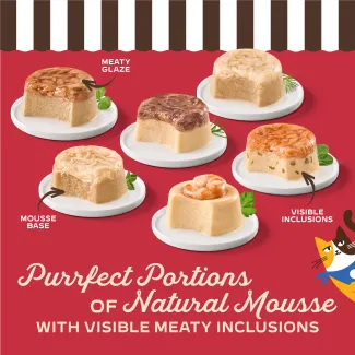  Purrfect Portions of Natural Mousse with Visible Meaty Inclusions