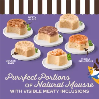  Purrfect Portions of Natural Mousse with Visible Meaty Inclusions