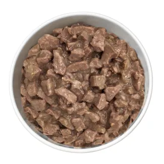 Merrick Lil' Plates Teeny Texas Style Steak Tips Dinner product.