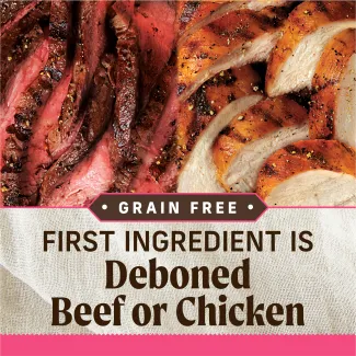 First ingredient is deboned chicken or beef